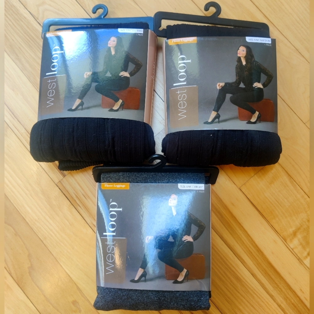 NWT West Loop Fleece Leggings Bundle x3